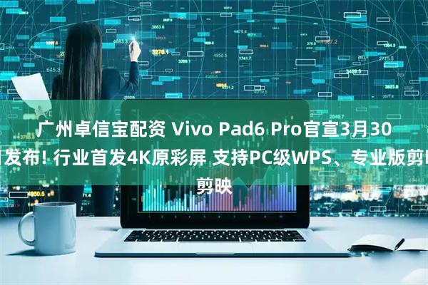 广州卓信宝配资 Vivo Pad6 Pro官宣3月30日发布! 行业首发4K原彩屏 支持PC级WPS、专业版剪映